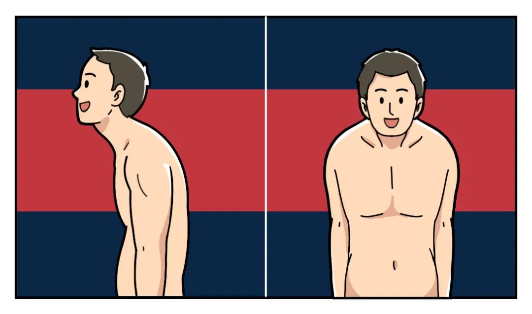 含胸驼背